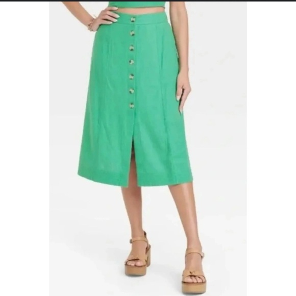 Universal Thread Green A-Line Skirt, Size XL, excellent condition - Picture 1 of 6